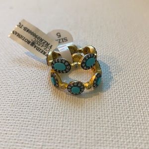 Freida Rothman Stackable Turq Rings- NWT